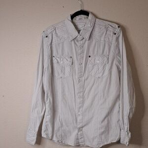 BKE Athletic fit button down shirt size large